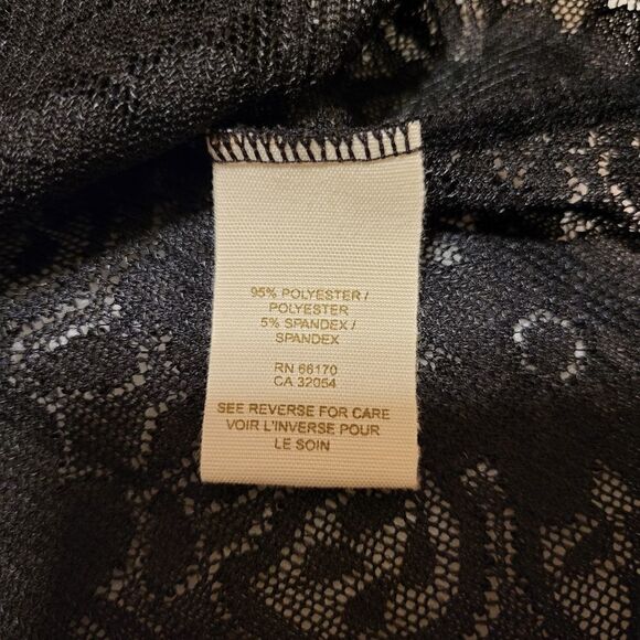 NWOT Free People Intimately collection black/blue lace tank top - Picture 3 of 4